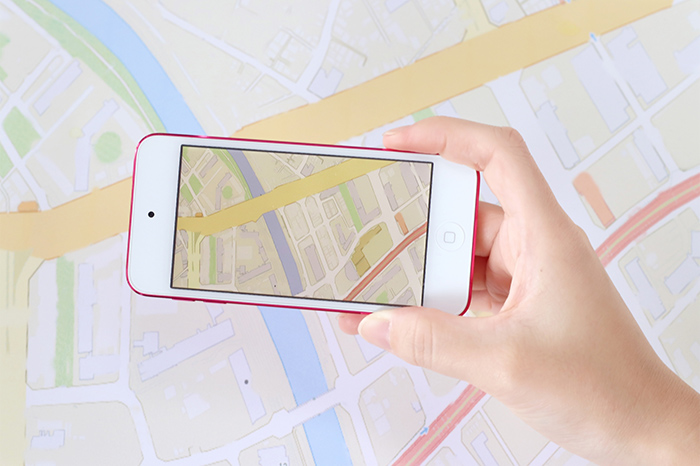 スマホで地図を撮影